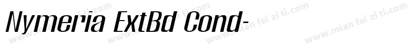 Nymeria ExtBd Cond字体转换